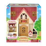 Calico Critters Red Roof Cozy Cottage Dollhouse Playset with Figure and Furniture