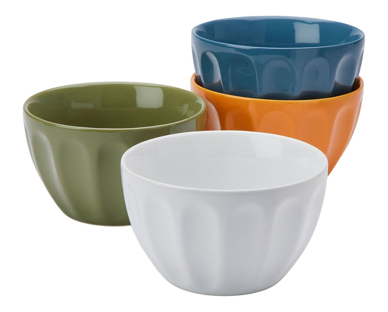 Lyndale Multi Pastel Stoneware Latte Bowl Set, Assorted Colours, 4-pk J1899