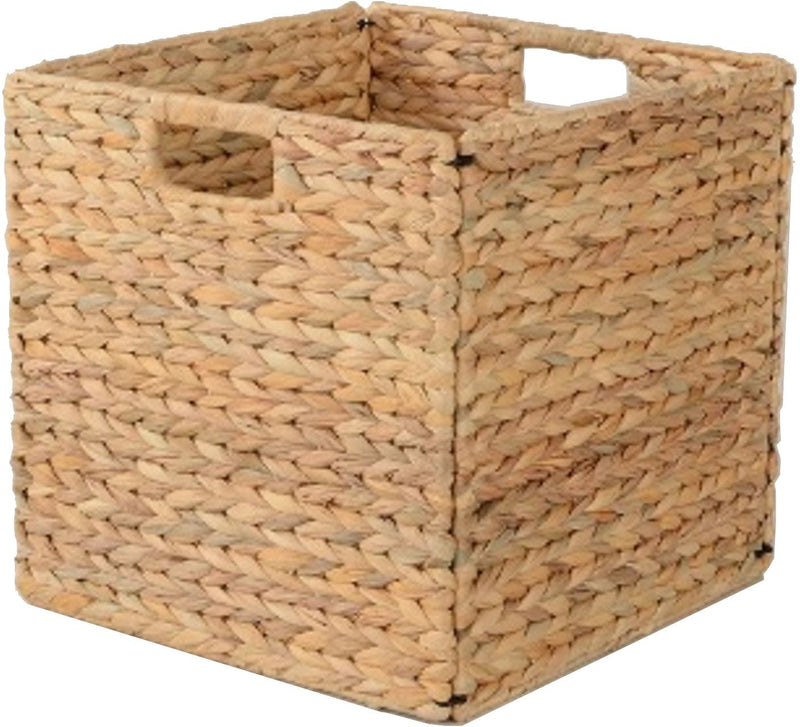 Weiss Cube Woven Natural Material Collapsible Basket, 13 x 13-in C2130