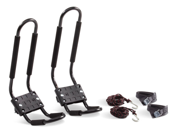 Universal J-Rack Rooftop Mount Kayak Carrier, 2 Kayak Storage Capacity, Black G8233