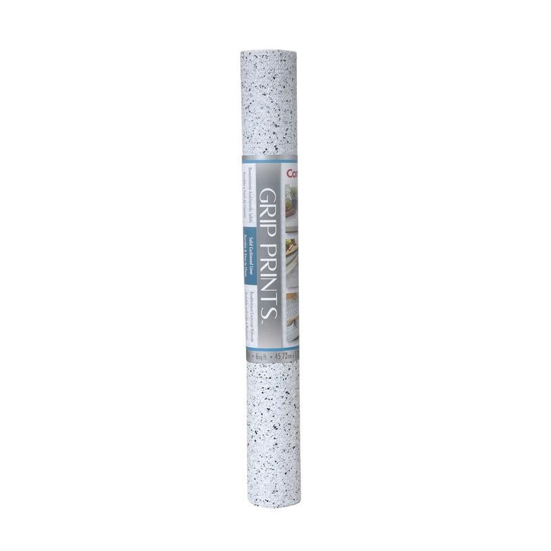 Con-Tact Grip Prints Non-Adhesive Cushioned Shelf/Drawer Liner, White Granite, 18-in x 4-ft G5554