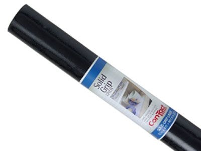 Con-Tact Solid Grip Non-Adhesive Cushioned Shelf/Drawer Liner, Black, 18-in x 4-ft Q7841