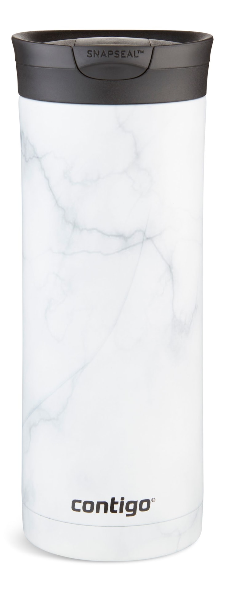 Huron 2.0 Couture Insulated Stainless Steel Travel Mug, Leak-proof Lid, White Marble, 20-oz Z4652