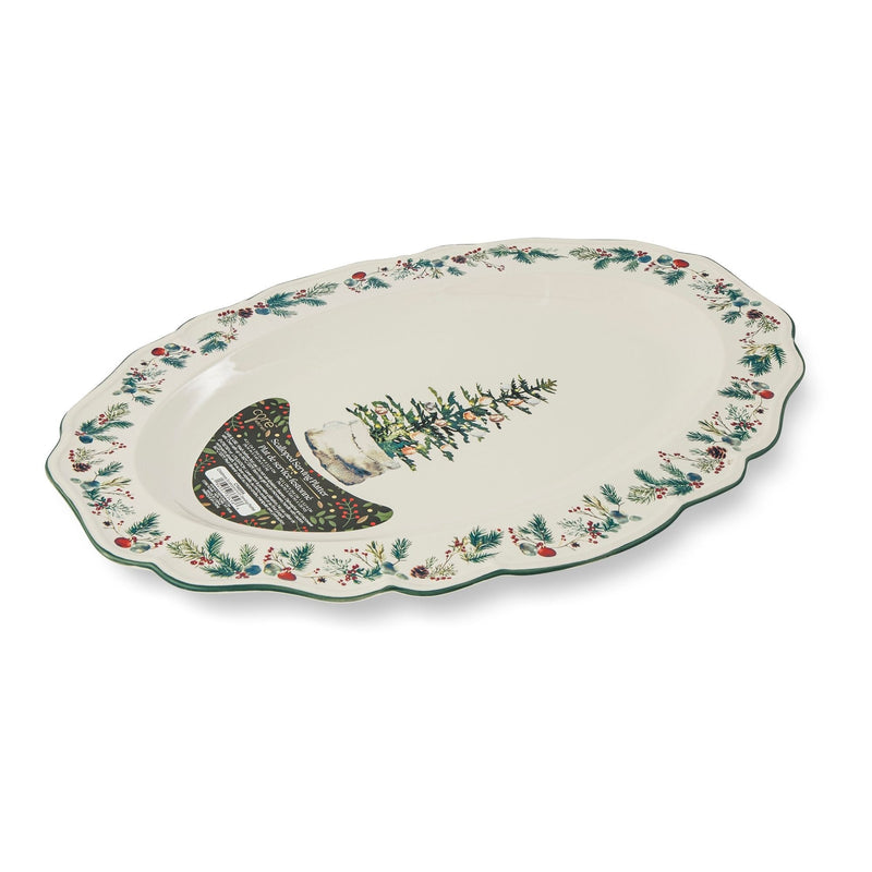 29-cm Dishwasher Safe Winter Berry Serving Platter I1503