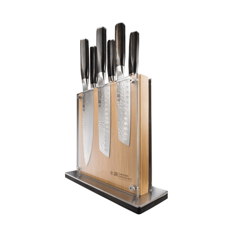 PRO DAMASHIRO EMPEROR SHI 7PC KNIFE BLOCK W0854