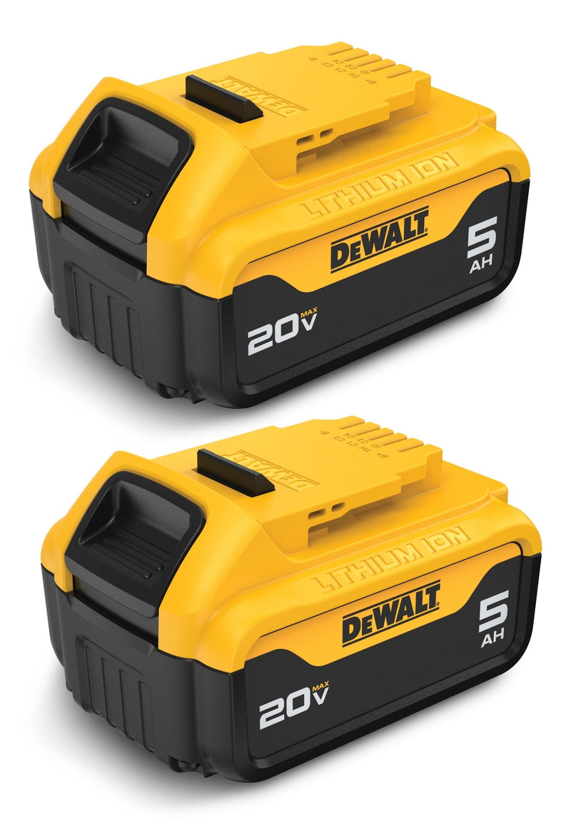 DCB205-2 20V MAX Lithium-Ion 5.0Ah Battery Pack with LED Fuel Gauge, 2-pk S5227