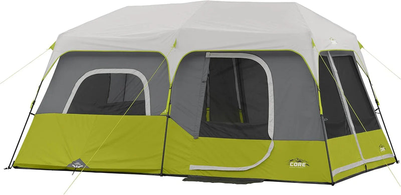 Core 9 Person Instant Cabin Tent - 14' x 9', Green (40008) S9076