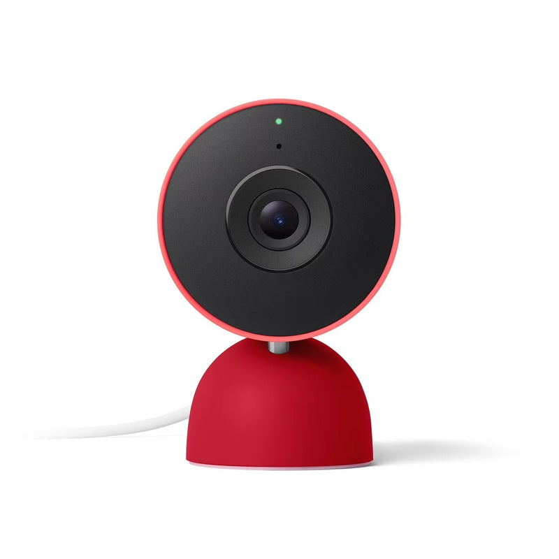 Google Nest Cam Indoor (Wired, 3rd Gen) - Indoor Security Camera with 2K Video - Works with Google Home - With Gemini - Berry L4758