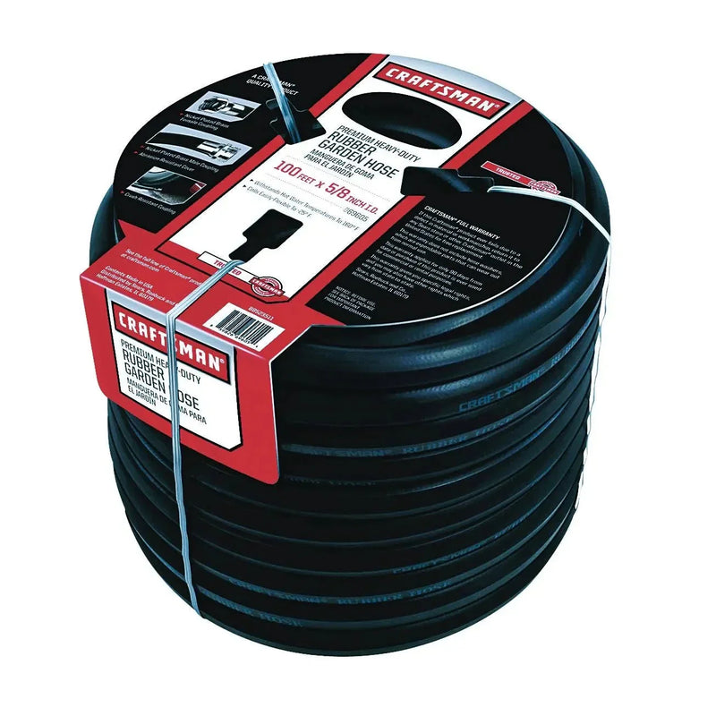 Premium Rubber Garden Hose, 100ft. x 5/8. inch T5288
