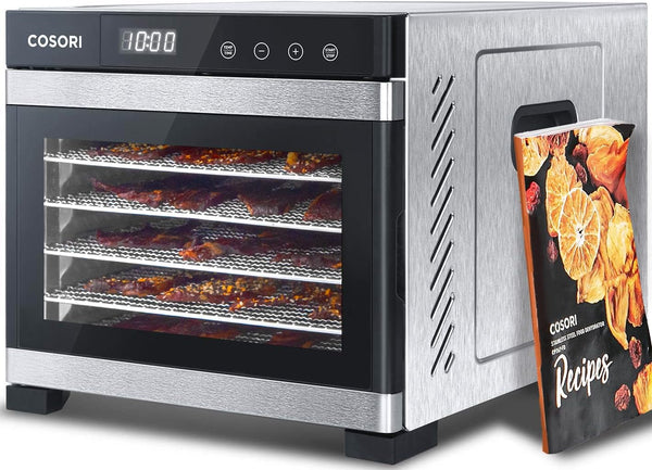 COSORI Food Dehydrator for Jerky, Large Drying Space with 6.48ft虏, 600W Dehydrated Dryer E2531
