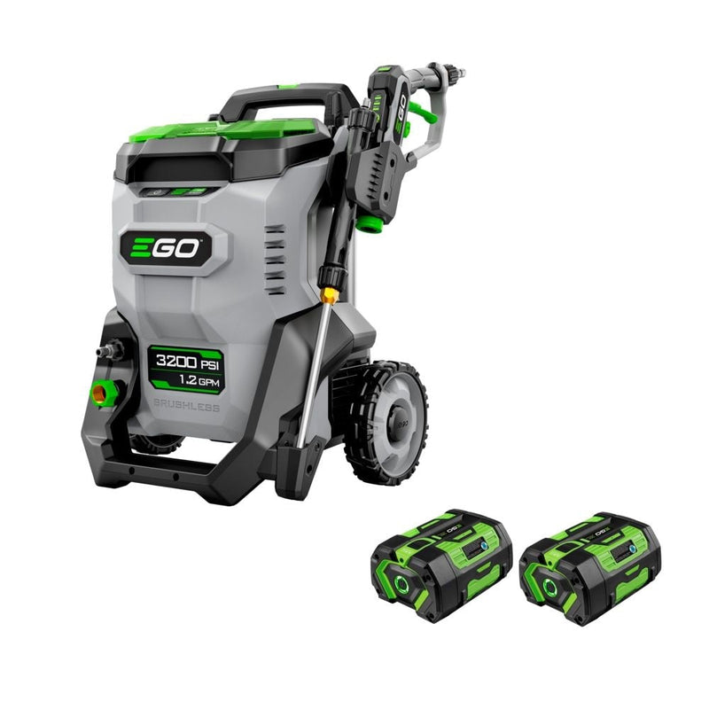 HPW3204-2 POWER+ 3200 PSI Pressure Washer with 2 x 6.0Ah Batteries and 320W Charger T2903