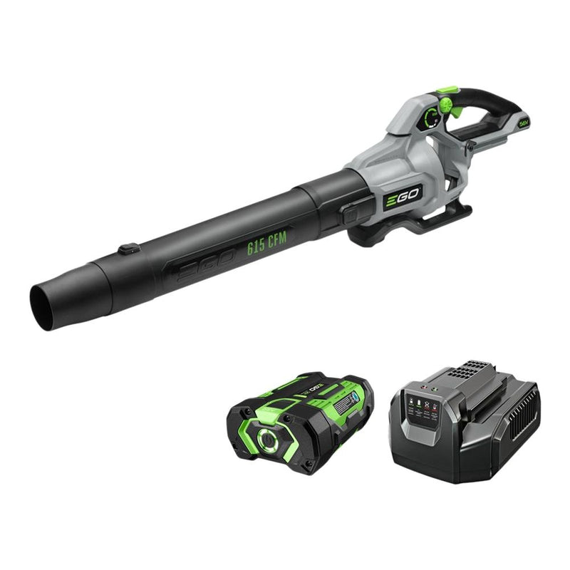 56V Brushless Cordless 615 CFM Leaf Blower, Includes (1) 2.5Ah Battery and (1) 210W Standard Charger, LB6151 N1856