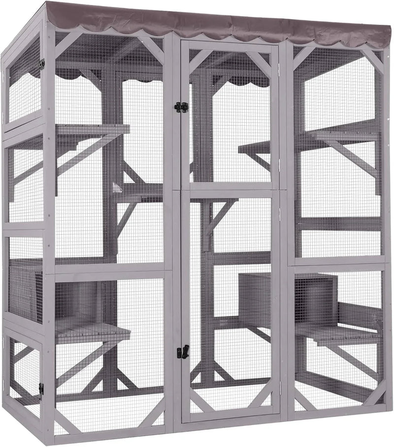 Catio Outdoor Cat Enclosure - Large Walk-In Kitty Cage U0561