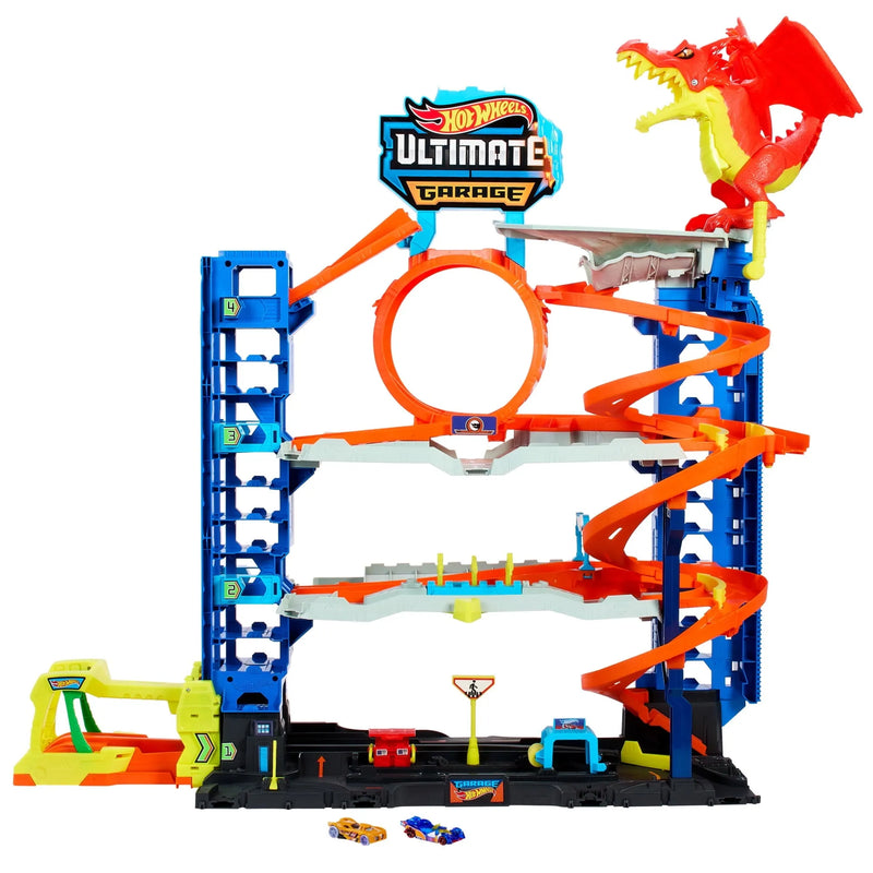 City Ultimate Garage Playset with 2 Die-Cast Cars, Storage for 50 Cars Child Age 4-8 P4865