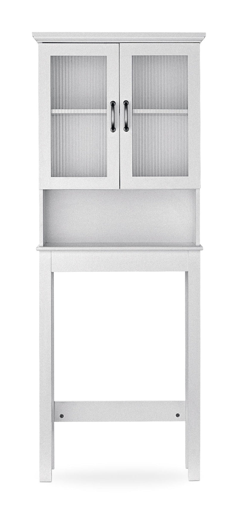 Beacon Hill 2-Door Over-The-Toilet Spacesaver Bathroom Storage Cabinet, White P5743
