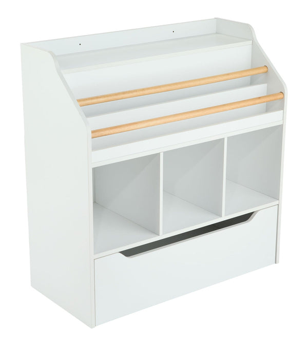 Multi-Purpose Storage Organizer with Drawer, White P6039