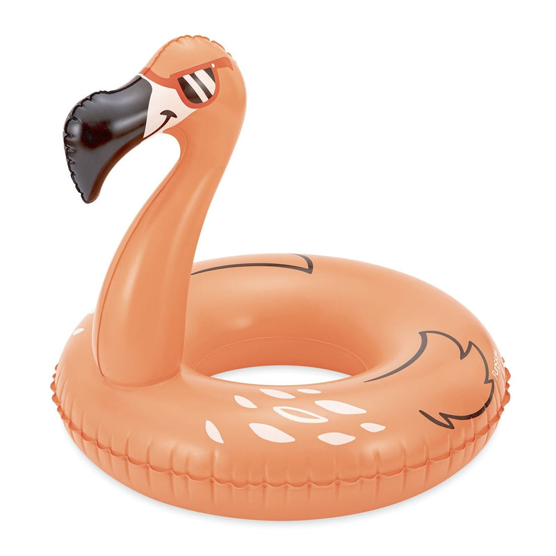Flaming Flamingo Inflatable Pool Swim Ring/Tube, 33-in P7954