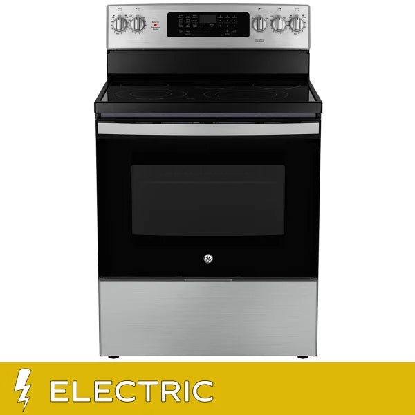 GE 30 in. 5.0 cu. ft. Electric Convection Range with No-Preheat Air Fry G9831