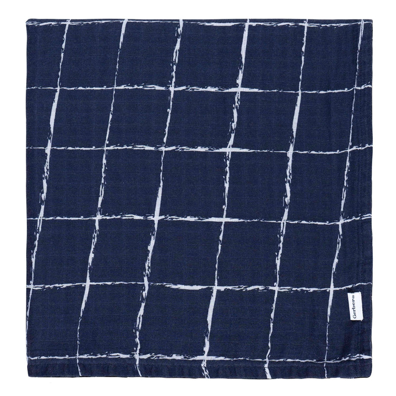 Childrenwear Coastal Calm Soft Cotton Muslin Baby Blanket, 2-pk C3304