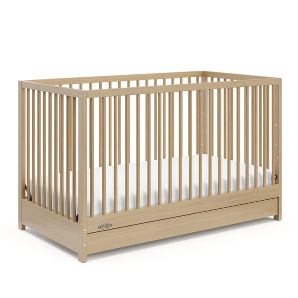 Teddi 4-in-1 Convertible Crib with Drawer, Driftwood Z5708