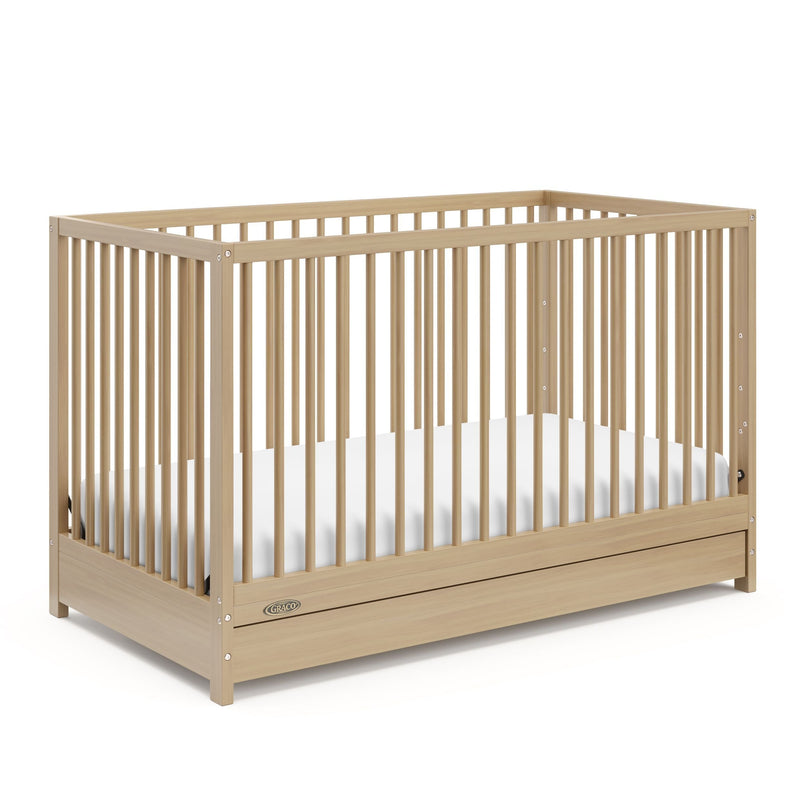 Teddi 4-in-1 Convertible Crib with Drawer, Driftwood Z5708