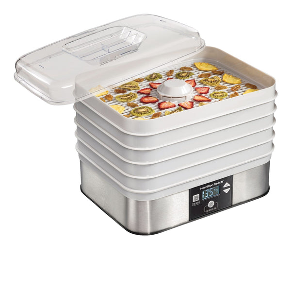 Digital Food Dehydrator with Adjustable Thermostat, Grey R3851