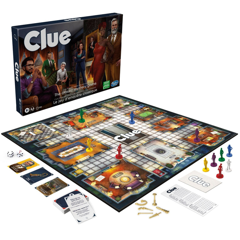 Games Clue Classic Mystery Board Game, Ages 8+ X7225