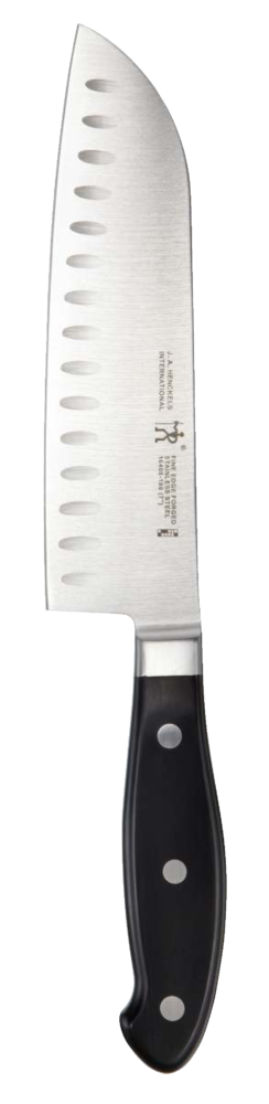 Stainless Steel Fine Edge Forged Santoku Knife, Ergonomic Grip, 7-in C5629