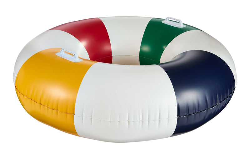 Stripes Pool Float with Handles, Multi-Coloured, 42-in K2588