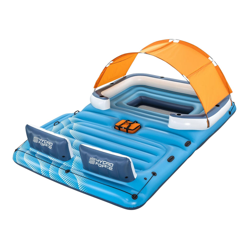 Tropical Breeze Lake Party Island with Sunshade and Cooler, 6-Person X8731