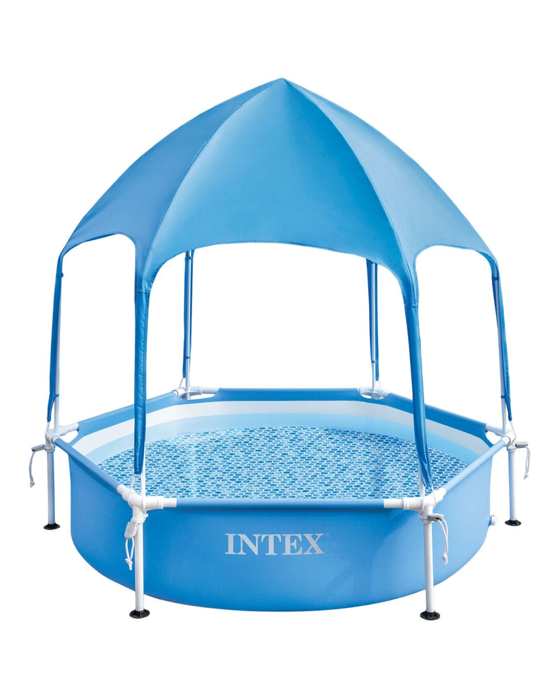 6-ft x 15-in Canopy Metal Frame Wading Pool G7461