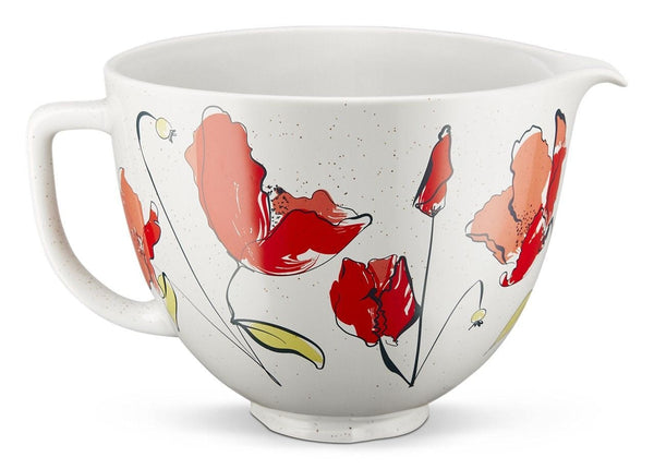 Microwave/Oven Safe Ceramic Bowl, Poppy G1357