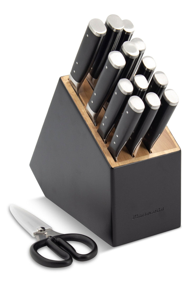 Triple Rivet Knife Block Set, Black, 15-pc E1487