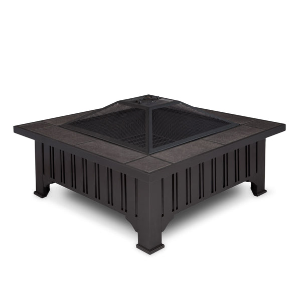 Lafayette Square Wood Burning Fire Pit in Black, 34-in S3513