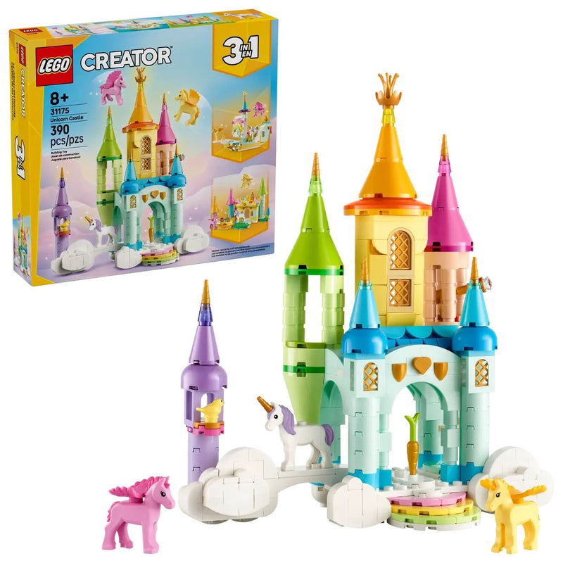 Creator 3-in-1 Unicorn Castle - 31175, 390-pcs, Ages 8+ F3935
