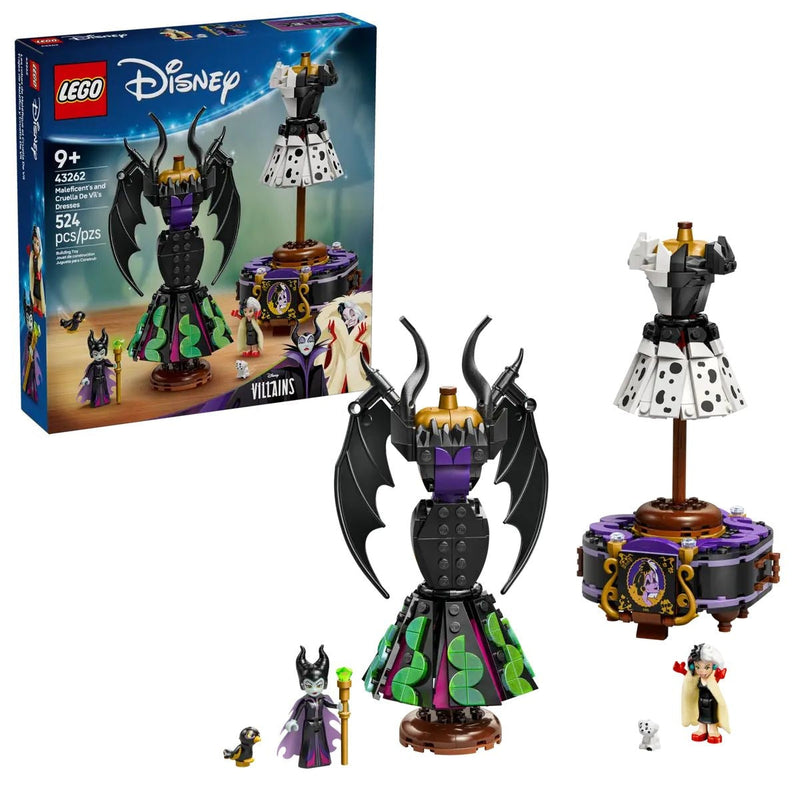 Villains Maleficent’s and Cruella De Vil’s Dresses - 43262, 524-pcs, Ages 9+ C4641