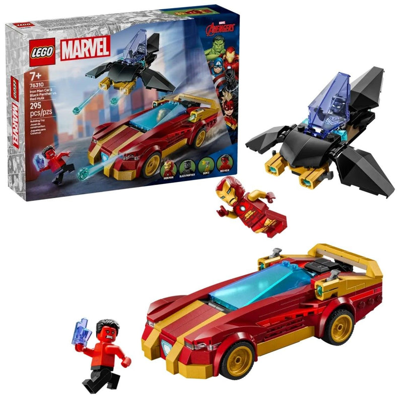 Marvel Iron Man & Black Panther vs. Red Hulk - 76310, 295-pcs, Ages 7+ E8923