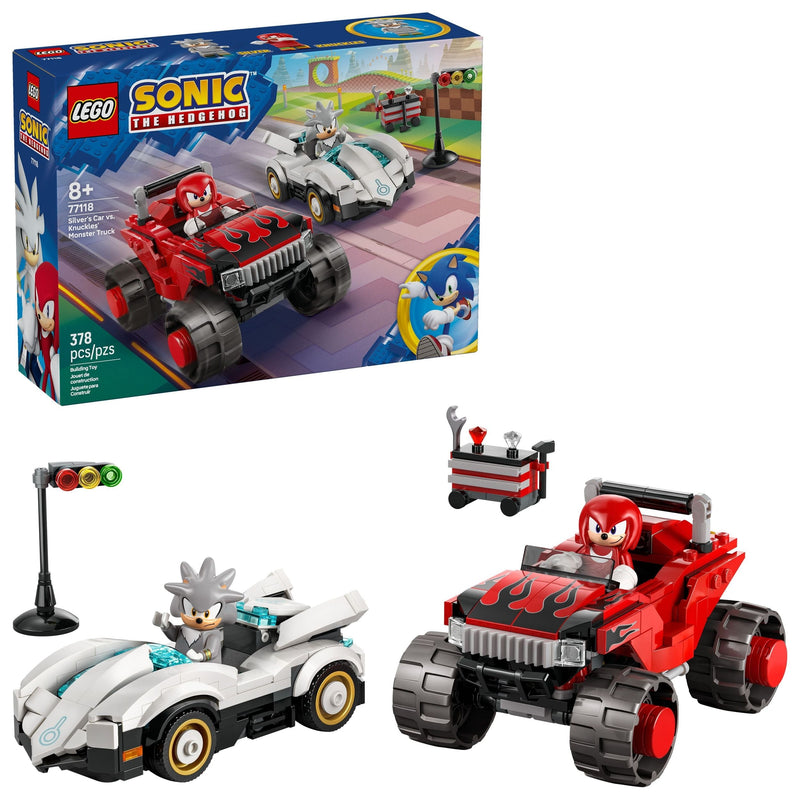 Silver’s Car vs. Knuckles’ Monster Truck - 77118, 378-pcs, Ages 8+ O5525