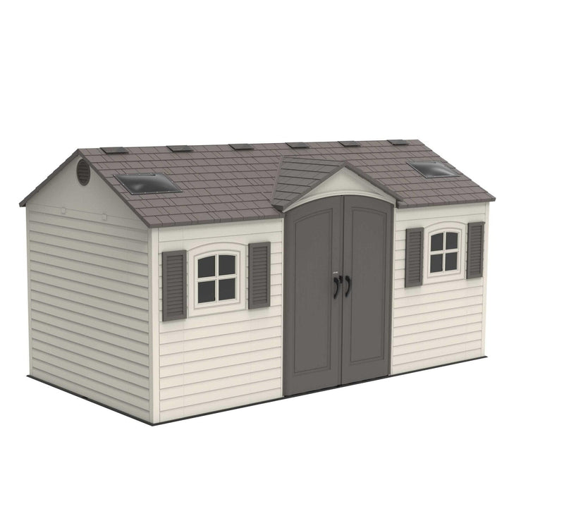 Outdoor Storage Shed with Dual Side Entry, 15 x 8-ft K2325