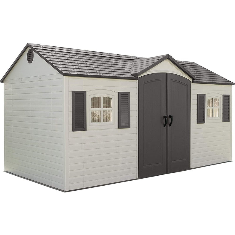 Outdoor Storage Shed with Windows, 8-ft x 15-ft H9331