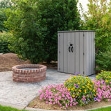 Vertical Storage Shed with Shelves