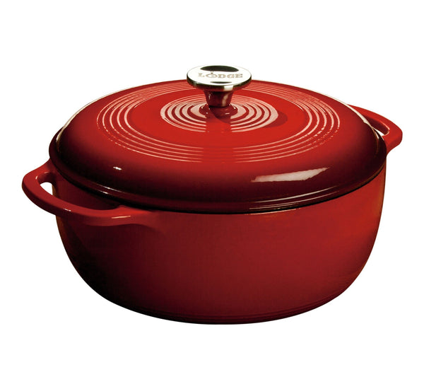 Enamel Cast Iron Dutch Oven, Red, 6-qt A1295