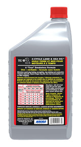 2-Stroke Semi-Synthetic Land & Sea Oil, 946-mL