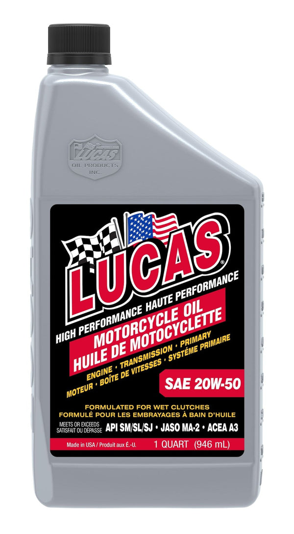 SAE 20W-50 High Performance Motorcycle Oil, 946-mL F4769