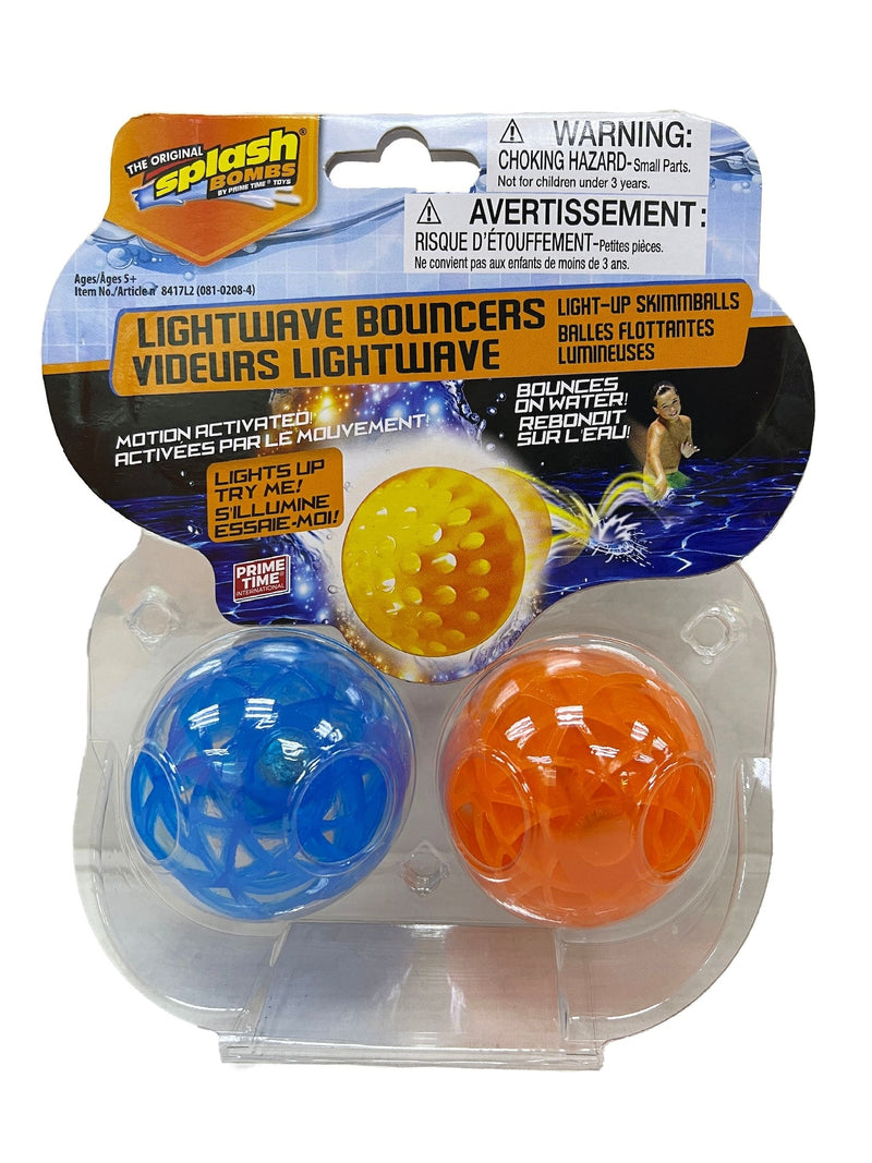 Luminator Light-Up Skim Ball Game, Multi-Coloured, 2-pk, Ages 5+, for Beach/Pool Fun Activities B8074
