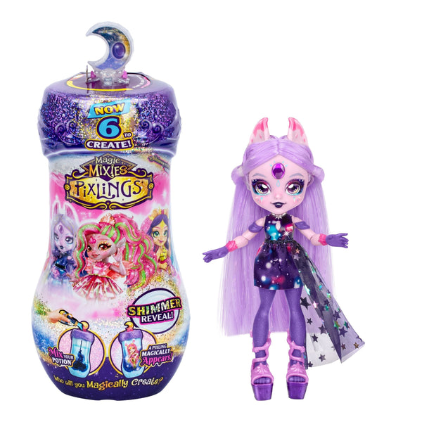 Magic Mixies Tiggz the Lightning Tiger Pixling S2 W2 6.5-in Fashion Doll for Ages 5+ U5677