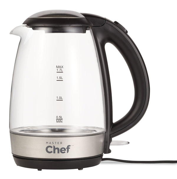 Cordless Electric Kettle with Blue Light, Glass, 1.7L O9820