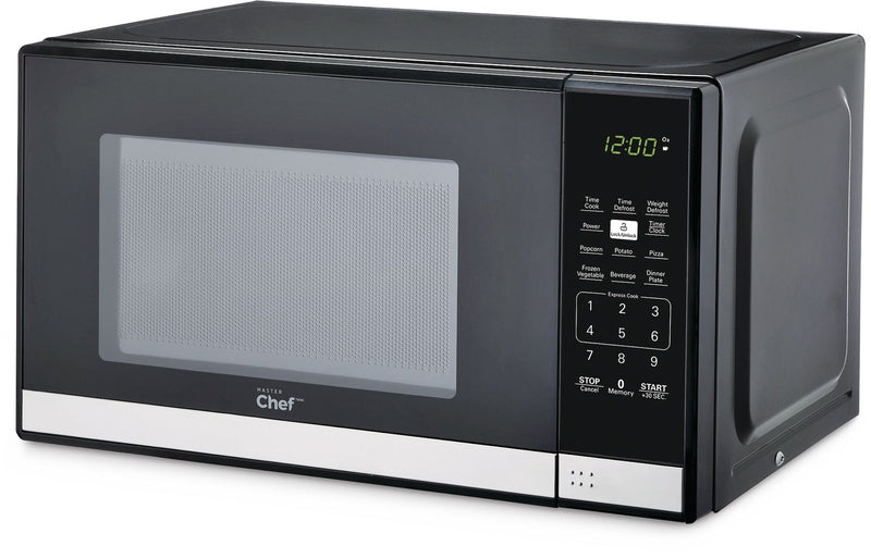 Countertop Microwave, 700 W, Black Stainless Steel, 0.7-cu-ft D6388