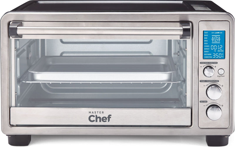 Digital Convection Toaster Oven with 10 Functions, Stainless Steel, 6-Slices F4192
