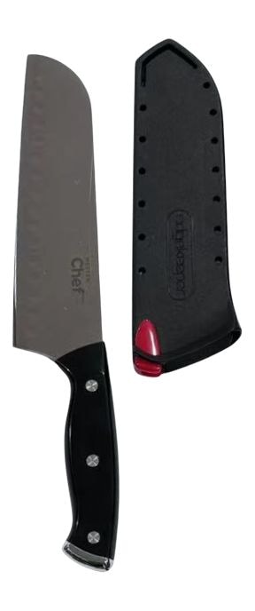 Santoku Knife, High-Carbon Steel, 7-in S3827